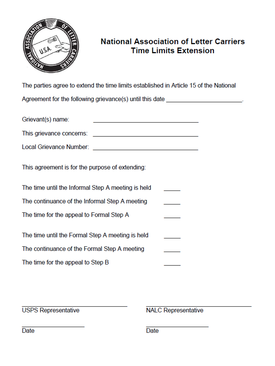 Time Limits Extension